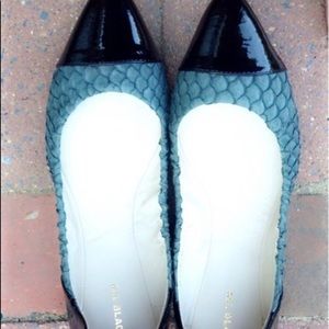 Cap toe ballet flats